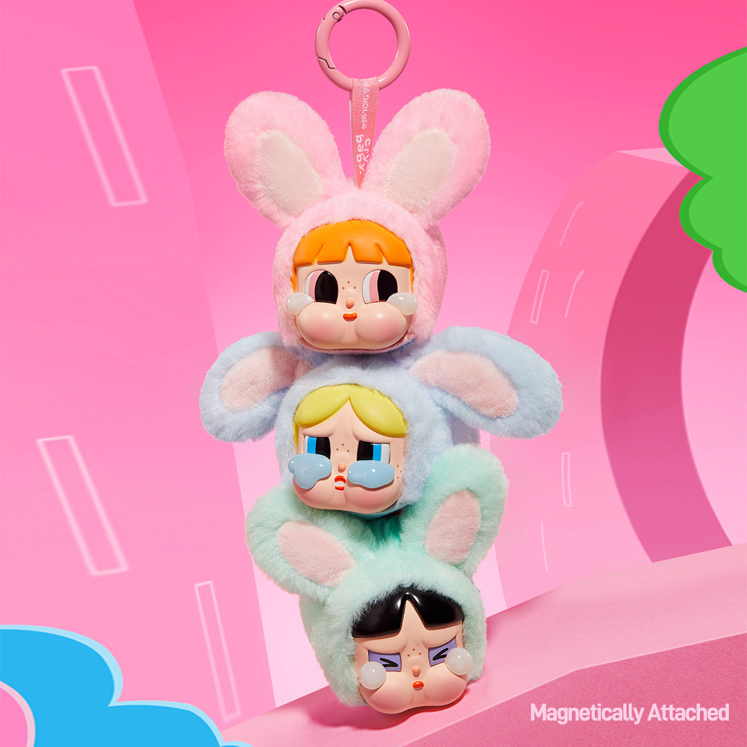 POP MART Crybaby × The Powerpuff Girls Series Vinyl Plush Pendant Blind Box Set of 6 Boxes