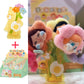 CRYBABY Sad Club Series-Plush Flower Blind Box set + POP MART Care Bears Cozy Life Series Vase