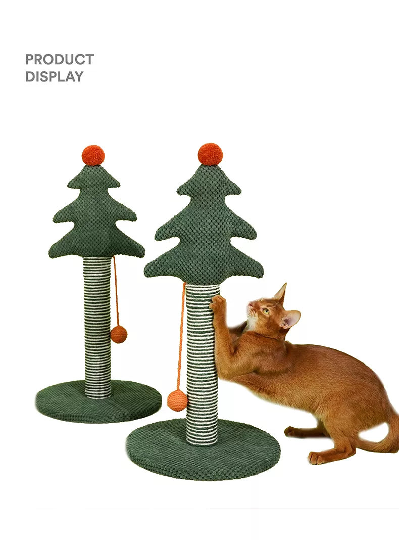 Cat Climbing Christmas Tree Scratching Post Cat Tree Sisal Rope Cat Toy